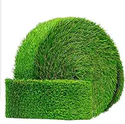 Artificial Grass Strip 5" x25' for Indoor/Outdoor Use-Realistic, 1" Thick Synthetic Turf for DIYers and Professionals, Pre-Cut Roll for Easy Installation and Creative Designs (5in x 25ft)