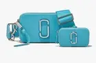Marc Jacobs Snapshot Utility Hand Bag BNWT Blue Silver Extra pouch