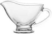 Sauce Boat Gravy Warmer Sauce Boat Transparent Glass Gravy Boat Seasoning Saucer Pot Tableware Salad Dressing Creamer Dessert Cup 2 Pieces Gravy Bowl Milk Container (Color : A)