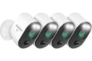 Uniden App Cam SOLO PRO 2K 100% Wirefree 2K Super HD Spotlight Camera Quad Pack