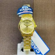 Casio LTP-1275G-9A Enticer Series Gold-Tone Stainless Steel Quartz Ladies' Watch