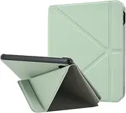 DMLuna Origami 2-Way Stand Case for Kobo Libra Colour (Model:N428, 2024 Release), Slim and Lightweight Premium PU Leather Protective Cover with Auto Sleep Wake Feature, Agave Green