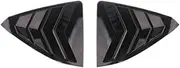 ABS Rear Window Triangle Shutter Louver Deflector Decoration Frame Cover Trim Car Accessories Fit Compatible For Lexus ES 2018-2023(Black Style)