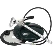 Draper High Pressure Hand Grease Pump 1.2M Flexible Hose & Drum Cover 43958