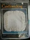 Cross Stitch Original 16 " Pillow Vintage Candlewick Kit Sand Dollar CWK-7