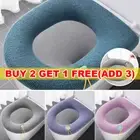 Winter Warm Soft Washable Toilet Seat Closestool Cover Cushion Warm Mat Pad AU