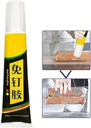 Nail Free Adhesive Glue - All-Purpose Glue - Glue for Wood, Glass, Metal, and M-ore, Wall Glue, Long-Lasting Adhesive for Cr-afts