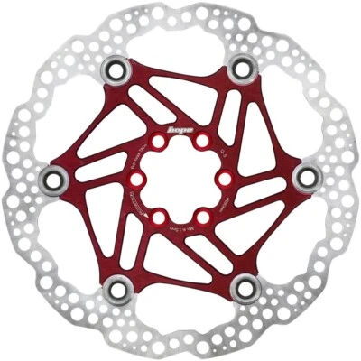 Hope Floating Mountain Bike MTB 6-Bolt Disc Rotor Red 140mm