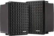Kicker KB6B 2-Way Full Range Indoor Outdoor Speakers (Pair) Weatherproof Speakers for Patio Sunroom Garage Poolside in-Home | 6.5 inch woofer, 2x5 inch Horn Tweeter | Quick Mounting System Black