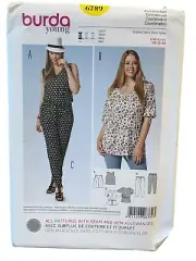 Burda Sewing Pattern 6789 Top Tunic Pants Misses Size 16-28