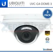Ubiquiti Networks UniFi Protect G4, IPX4, PoE Camera UVC-G4-DOME-3, 3-PACK