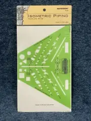 Rapidesign Isometric Piping Template Instrument No. R-43 Chartpak NEW FREE SHIP