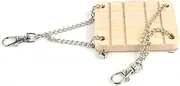 ibasenice 1PC Hamster Wooden Swing Lightweight Pet Swing for Small Animals for Hamsters Chinchillas Guinea Pigs Provides Entertainment Exercise Easy to Store
