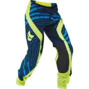 Fox Racing Flexair Impression Youth Pants, Blue/Navy Blue/Flo Yellow