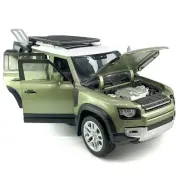 1/18 Land Rover Defender 110 Model Toy Car Diecast Toy Vehicle for Boys Green