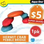 Aqua One Hermit Crab Pebble Bridge Ornament 15x6.5x7cm (37177)