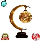 Moon Table Lamp Magical LED Night Light Enchanted Lunar Charming Xmas Home Decor