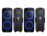 2 MR DJ PBX6500S Professional Dual 15” 3-Way Full-Range Non-Power/Passive DJ PA