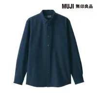 在飛比找momo購物網優惠-【MUJI 無印良品】男有機棉水洗牛津布扣領長袖襯衫(共7色