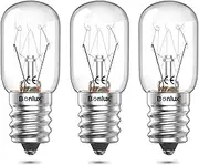 Bonlux Salt Lamp Light Bulb, E14 25W Oven Light Bulb, 300℃ Heat Resistant Light Bulb Dimmable Pygmy Bulb for Wax Melt Burners Electric, Fridge Bulb, Microwave Bulb, AC220V-240V, 3 Packs