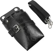 SHERCHPRY Leather Scissor Pouch Hairdressing Tools Belt Bag for Barber Shears Scissors