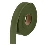 1 Inch Double Fold Bias Tape Continuous Bulk Bias Tape Dark Green 10 Yards