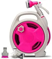 Garden Hose Reel, Mini Water Pipe Frame Set, Retractable Home Garden Watering Hoses, Hose Reel Cart, Twisting Free Standing Light Mobile Hose Reels for Garden A