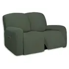 PureFit Super Stretch Loveseat Recliner Sofa Couch Cover with Pocket – 2 S