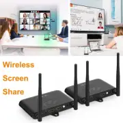 Wireless Video Transmitter Receiver HDMI Extender PC to TV Screen Share Display