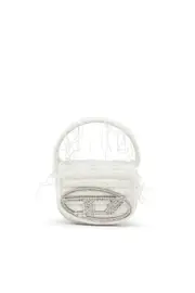 [Diesel] Diesel - 1DR XS-Iconic mini bag in canvas and leather - Crossbody Bags - Woman - White UNI White
