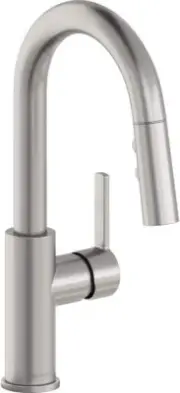 Elkay Avado Single Hole Bar Faucet with Pull-down Spray Lustrous Steel New OB