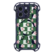 iPhone 16 Pro Ultra Bounce Case MagSafe Compatible Floral checkerboard