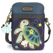 CHALA TURTLA A Cellphone Crossbody Purse Convertible Adjustable Strap - Navy NWT
