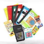 Back To School Supply Bundle 14 Items Folders Glue Pencil Bag Composition Books