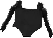 [WOFASHPURET] Long Sleeve Backless Jumpsuit Tight Bottoming Shirt Halter Jumpsuits for Women One- Outfit for Women Summer Dresses for Woman Outfit Polyester (polyester Fiber)