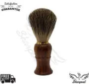 Men's Shave 100% Pure Badger Hair with Brown Handle Clean Shaving Brush