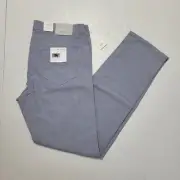 BRAX CADIZ 40x34 TWO-TONE COTTON Light Blue JEANS 5-Pocket Chino Men's Pants NWT