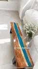 40"x15" Epoxy Resin Counter Top Console Bar Table Unique Home Furniture Home Dec
