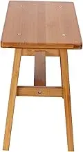 Bamboo Child Stool Strong Load-Bearing Eco-Friendly for Home Living Room (Medium Square Bamboo Stool)