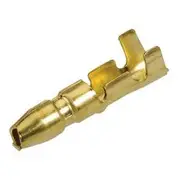 Narva Non Insulated Brass Male Terminal - 100 Pack, 5mm, Bullet