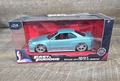 JADA Fast and Furious - BRIAN'S Nissan Skyline GT-R [BNR34] - NEW