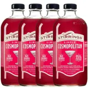 Stirrings Simple Cosmopolitan Cocktail Mix 750ml - Real Juice - 4 Pack