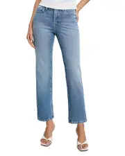 Good American Soft Tech Good Legs Straight Jeans Indigo1012