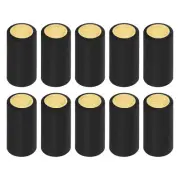 100Pcs PVC Heat Shrink Capsules Wine Shrink Wrap Cap Grape Shape, 32x60mm Black