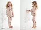 NEW Kate Mack Rose Champagne SEQUIN HEART Hooded Top and Pant Set Size 6