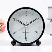 10cm Small Silent Sweep Kids Student Luminous Table Alarm Clock