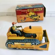 Marx Linmar Boxed Battery Operatated Bulldozer. 1960s