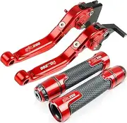 Brake-Clutch for RC200 RC 200 2014 2015 2016 2017 2018 Motorcycle CNC Brake Clutch Levers Handlebar Grip Handle Hand Grips Accessories (Color : 6)