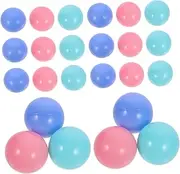 ibasenice 100pcs Colorful Ocean Balls Macaron Pool Game Props and Smooth Pits Balls for Playroom and Party Activities