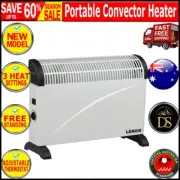 Portable Convector Heater 2000W, 3 Heat Settings Free Standing with Handles AUS.